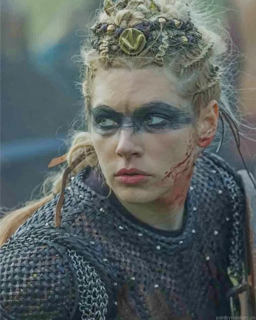 Lagertha Vikings Movies Painting By Numberss.png
