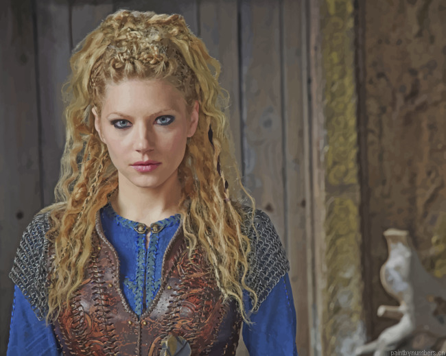 Lagertha Vikings Queen Actors Painting By Numberss.png