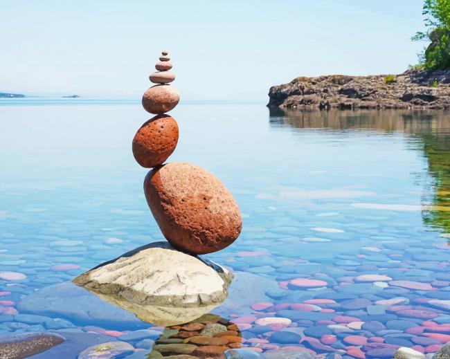 Lake Superior Rock Balance Painting By Numbers.png