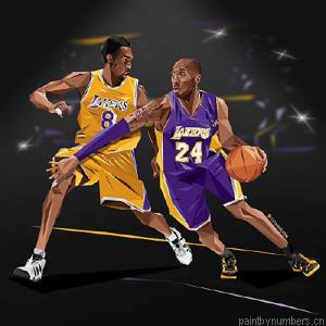 Lakers Players Basketball Painting By Numberss.png