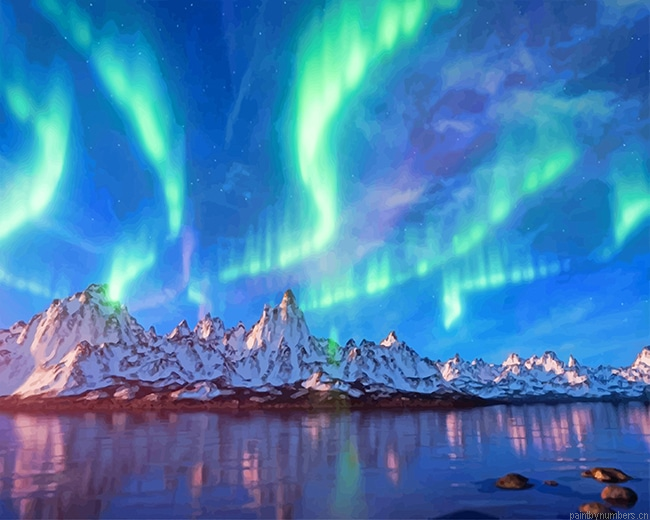 Land Of Northern Light Landscapes Painting By Numberss.png