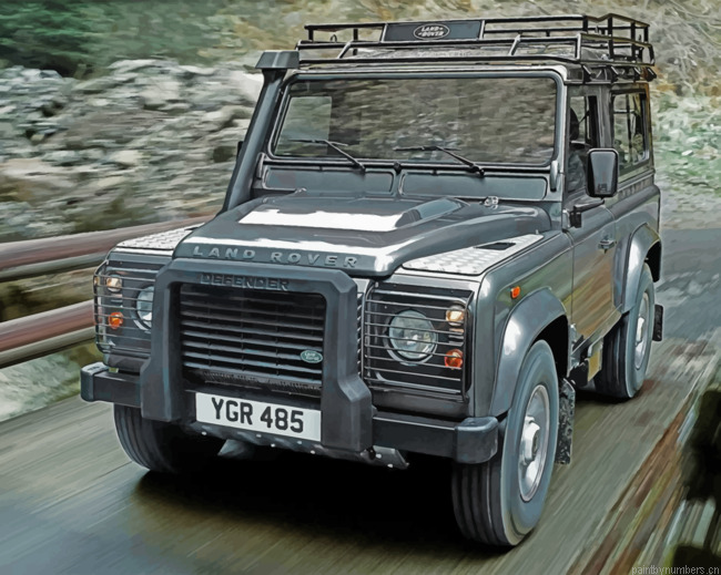 Land Rover Defender Cars Painting By Numberss.png