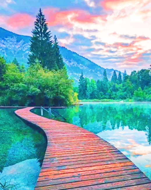 Landscape Beautiful Nature Painting By Numberss.png