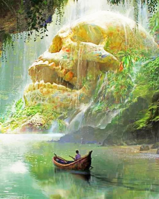 Landscape Fantasy Skull Painting By Numberss.png