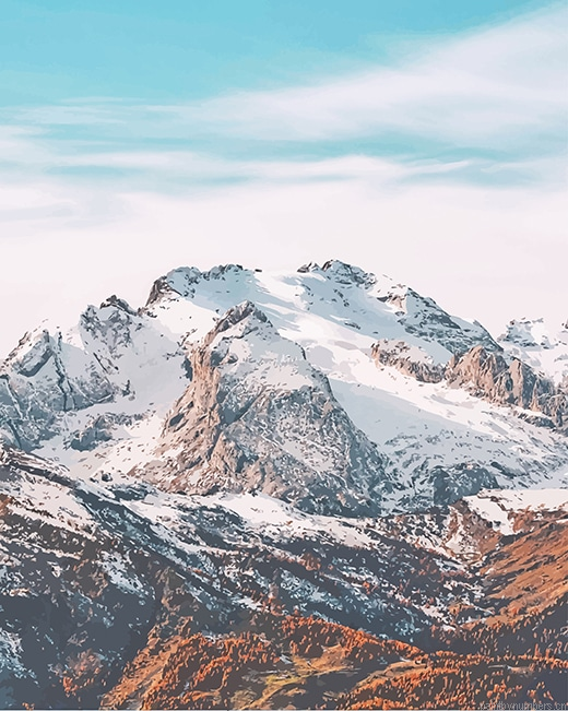 Landscape Snowy Mountains Painting By Numberss.png