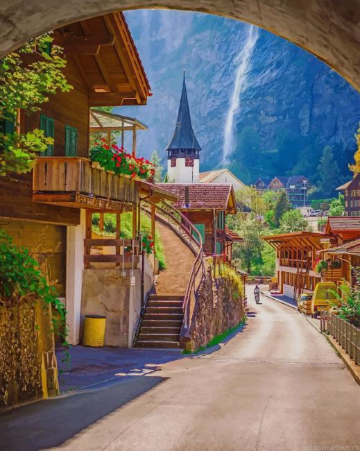 Lauterbrunnen Switzerland Painting By Numberss.png