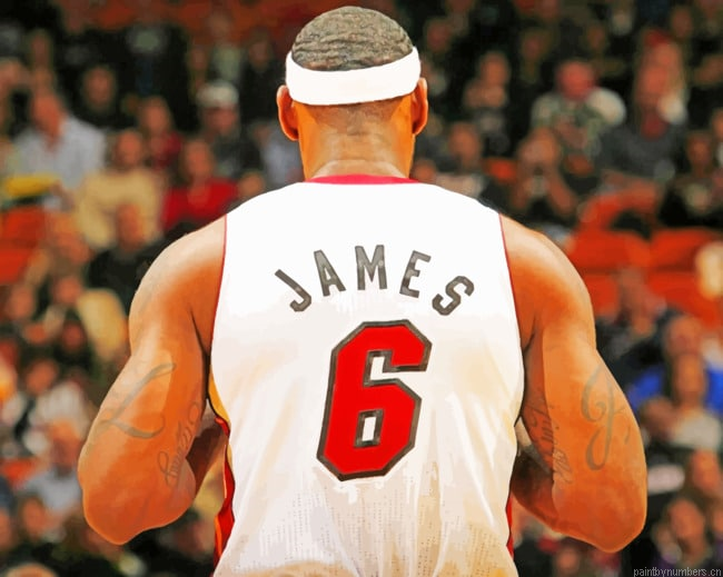 Lebron James In Nba Basketball Painting By Numberss.png