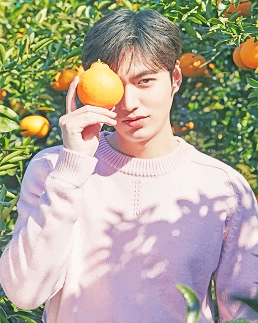 Lee Min Ho Orange Actors Painting By Numbers.png