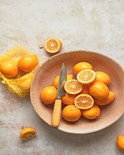 Lemon Still Life Fruits Painting By Numbers.png