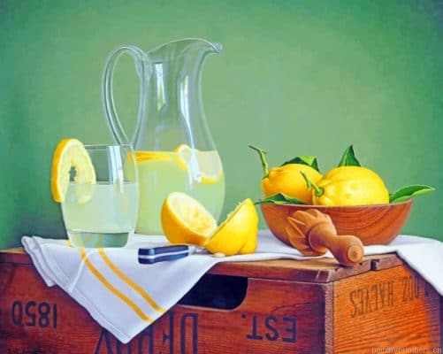 Lemons Still Life Fruits Painting By Numbers.png