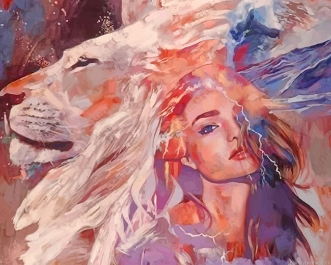 Leo Woman Two In One Arts Painting By Numbers.png