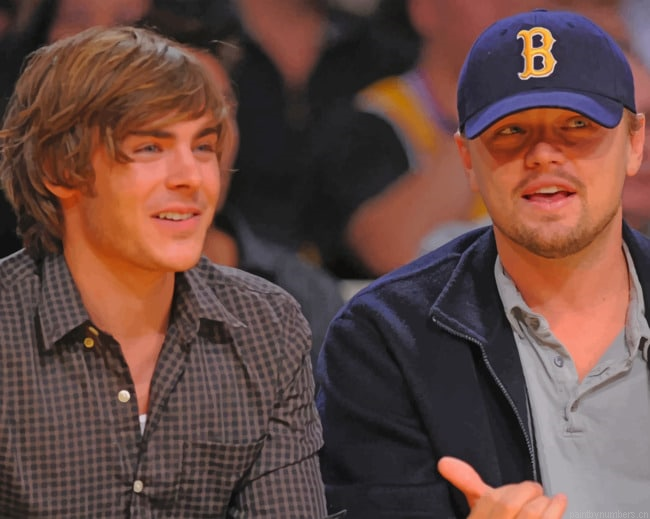 Leonardo Dicaprio And Zac Efron Actors Painting By Numberss.png