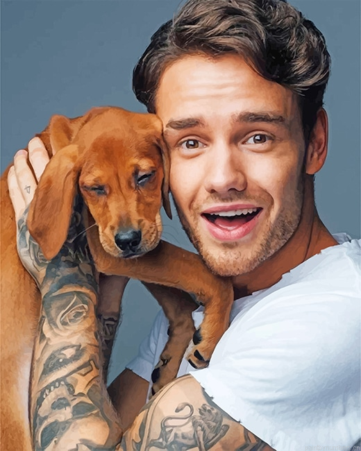 Liam Payne And His Puppy Painting By Numberss.png
