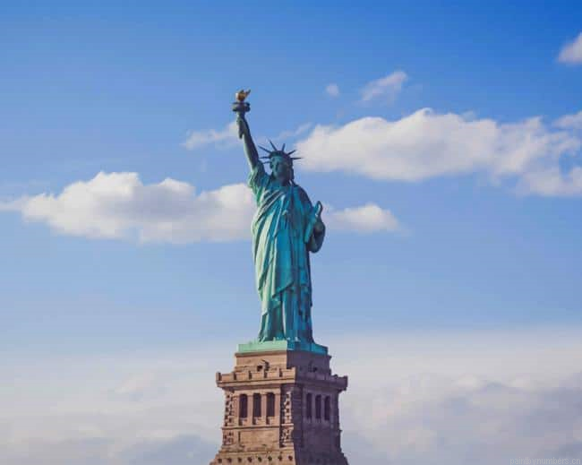 Liberty Statue New York Landmarks Painting By Numberss.png