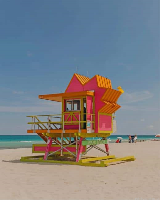 Lifeguard Tower Miami Painting By Numberss.png