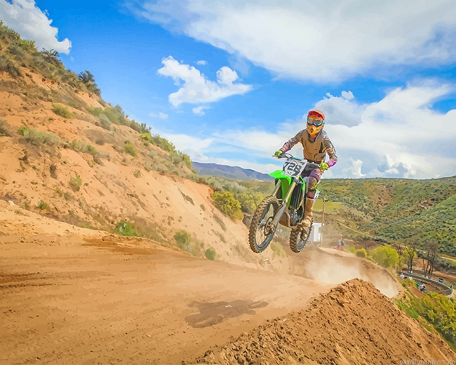 Light Green Dirt Bike Painting By Numbers.png