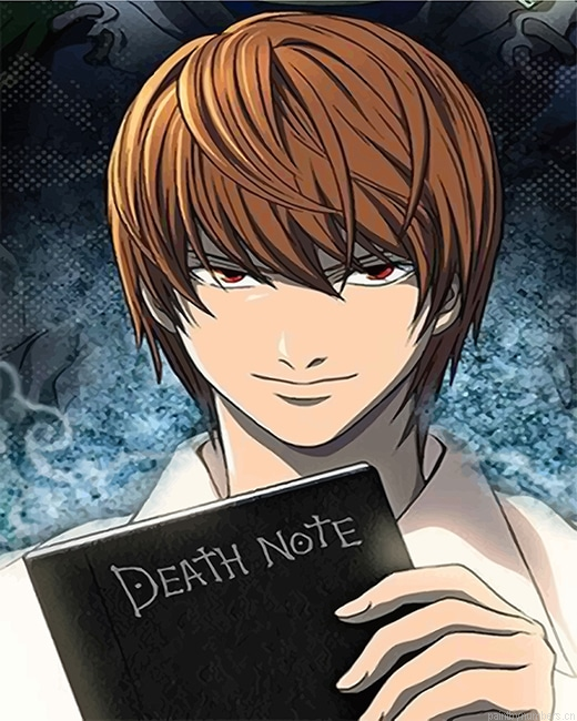 Light Yagami Death Note Animations Painting By Numbers.png