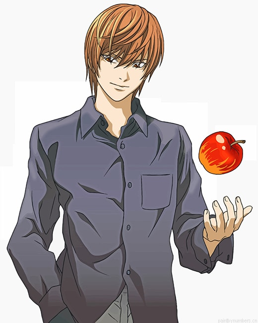 Light Yagami Death Note Serie Animations Painting By Numbers.png