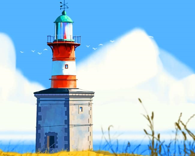 Lighthouse Architecture Painting By Numberss.png