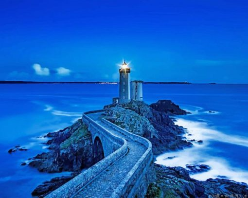 Lighthouse In The Sea Painting By Numbers.png