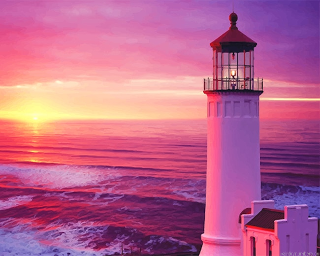 Lighthouse Sunset Painting By Numbers.png