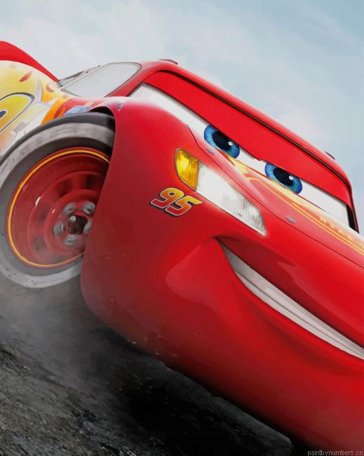 Lightning Mcqueen Cars Painting By Numbers.png