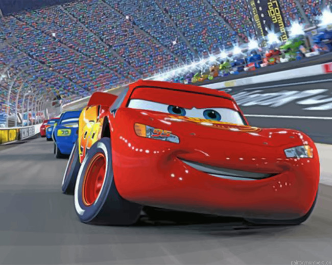 Lightning Mcqueen Painting By Numbers.png