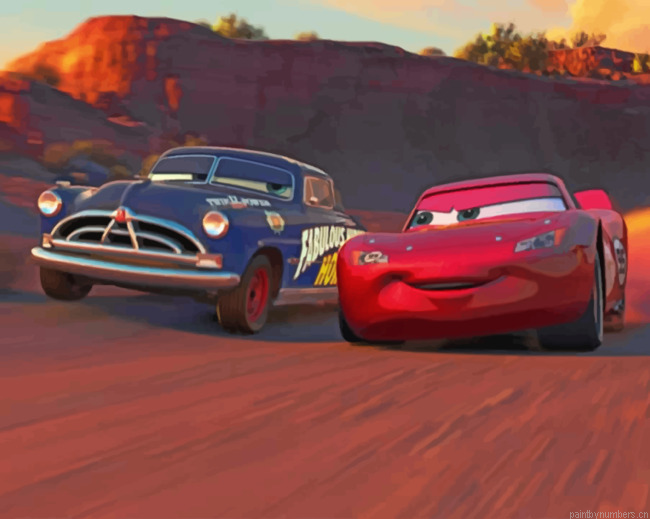 Lightning Mcqueen Racing Cars Painting By Numbers.png