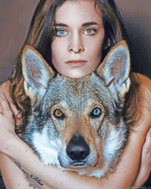 Like Dog Like Girl Animals Painting By Numbers.png