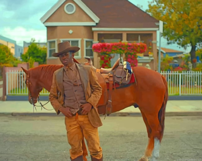 Lil Nas X And A Horse Singers Painting By Numberss.png