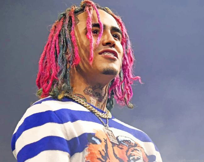 Lil Pump Rapper Painting By Numberss.png