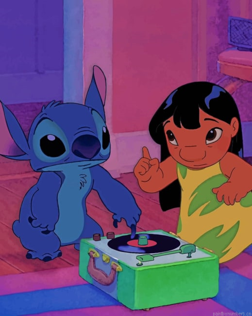 Lilo And Stitch Cartoons Painting By Numberss.png