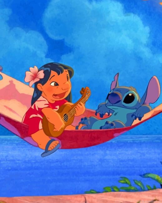 Lilo And Stitch Disney Cartoons Painting By Numberss.png