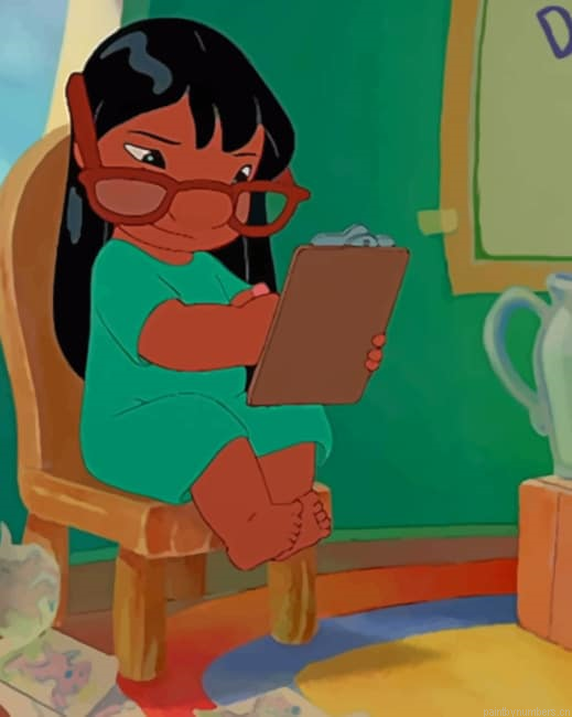 Lilo Character Disney Cartoons Painting By Numberss.png