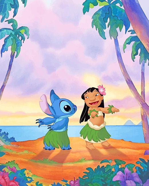 Lilo And Stitch Dancing Animations Painting By Numbers.png