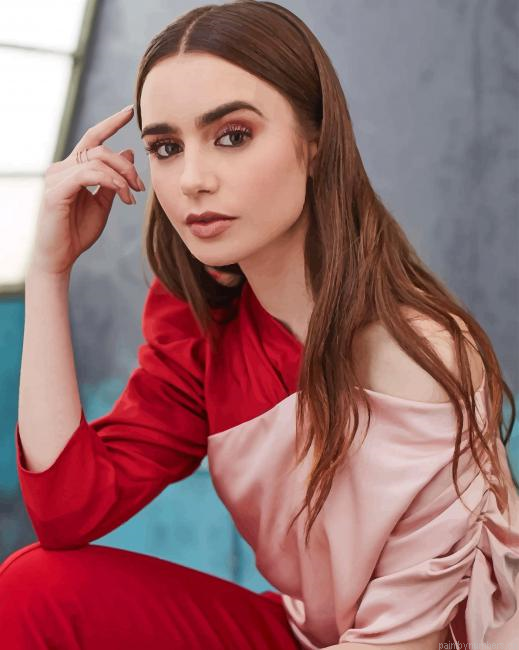 Lily Collins Photoshoot Actors Painting By Numbers.png