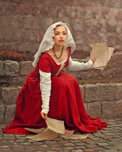 Linen Medieval Kirtle Peasant Painting By Numberss.png