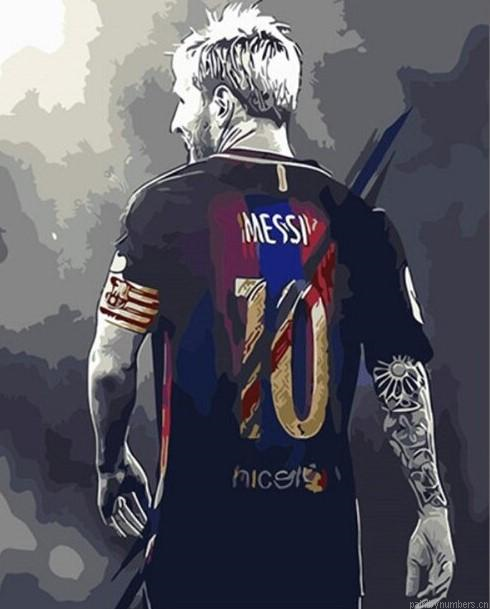 Lionel Andres Messi Football Painting By Numbers.png