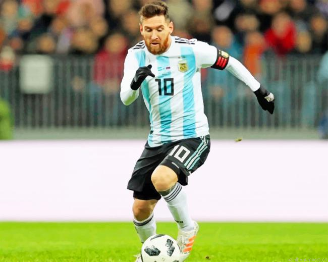 Lionel Messi Player Soccer Painting By Numberss.png