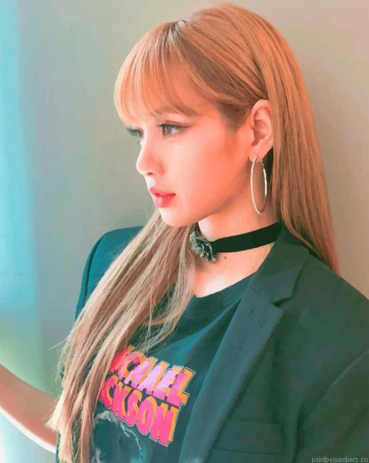 Lisa Black Pink Singers Painting By Numberss.png