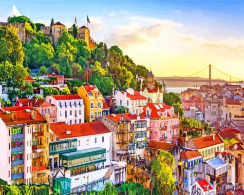 Lisbon Azores Painting By Numbers.png
