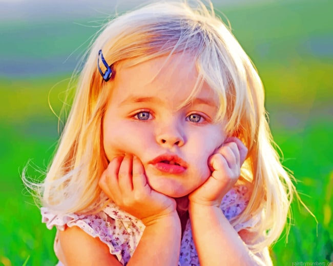 Little Blond Girl Painting By Numberss.png