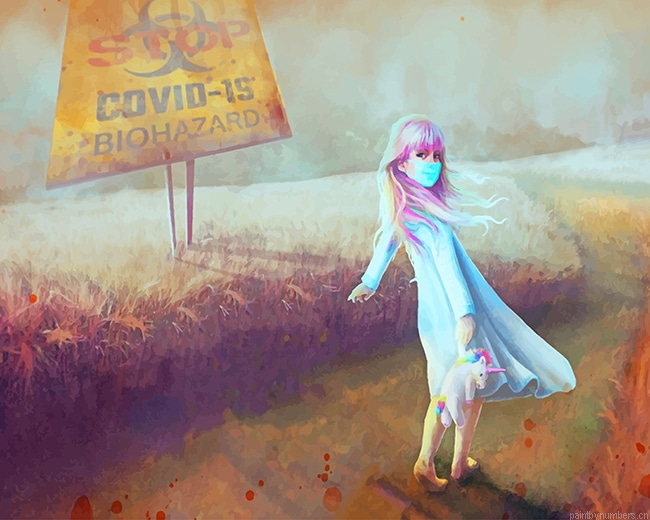 Little Girl Wearing Mask Painting By Numberss.png