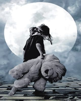 Little Girl With Teddy Bear Painting By Numbers.png