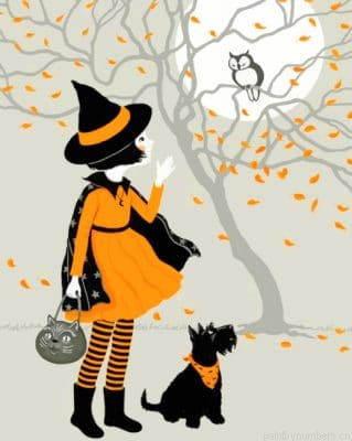 Little Halloween Witch Painting By Numberss.png