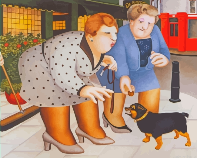 Little Lost Dog By Beryl Cook Painting By Numberss.png