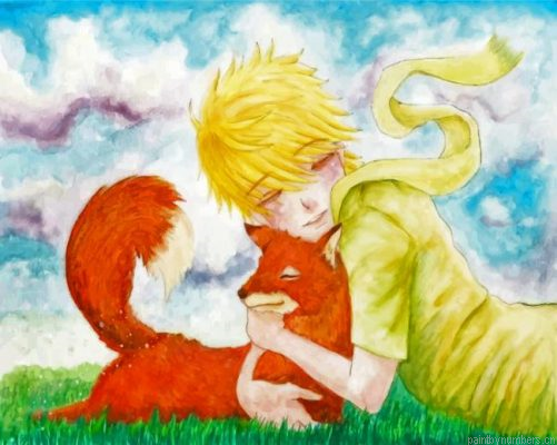 Little Prince And His Friend Painting By Numbers.png