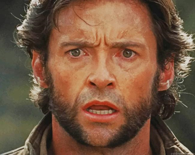 Logan Wolverine Actors Painting By Numberss.png