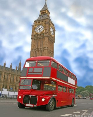 London Bus And Big Ben Painting By Numbers.png