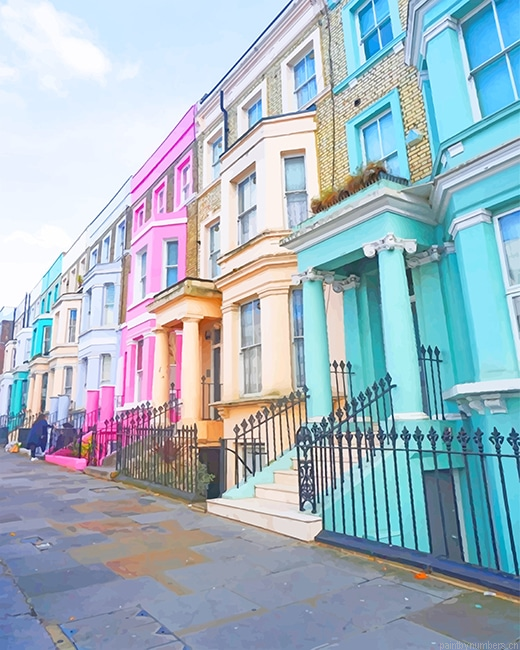 London Colorful Buildings Cities Painting By Numberss.png